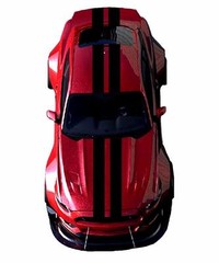 NEW 9″ Double Center Rally RACING STRIPES Vinyl Decal Car (Fits Ford MUSTANG)