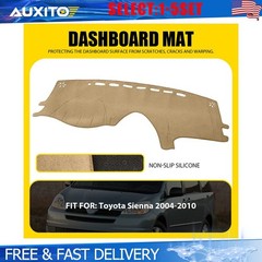 beige Mat Dash Cover for Toyota Sienna 2004 2005 06 07 Dashboard Carpet Pad 1-5X