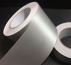 Silver Flexible Car Matte Brushed 3D Metal Entire Auto Vinyl Wrap Sticker ABUS