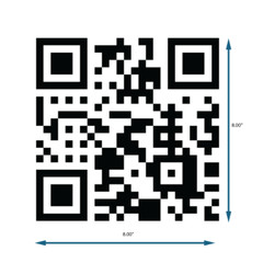 Vinyl QR code for window business or car