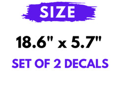 2 TRD OFF ROAD TOYOTA RACING DEVELOPMENT TACOMA TUNDRA TRUCK 4X4 DECAL STICKER