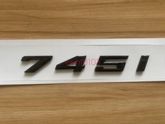 Gloss Black 3D ABS Letters Trunk 745i Emblem Rear Badge for BMW 2017-2022 745i
