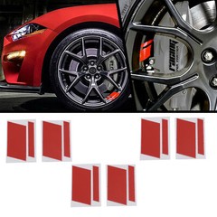 6x Car Accessories Reflective Sticker Car Wheel Rim Vinyl Decal Trim For 16″-21″