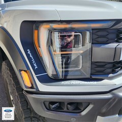 2021-2023 Ford Raptor F-150 Headlight Accent Vinyl Decals FP/Raptor F150
