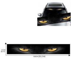 Car Eye Leopard Sticker Decal Graphics Sunshade Decor For Front Rear Windshield