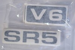 TOYOTA TRUCK TAILGATE LOGOS DECAL 89-95 BLACK pickup