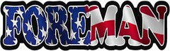 Foreman Decal American US USA Waving Flag Vinyl Hard Hart Sticker Decal