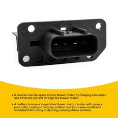 1/2Set HVAC Heater Resistor Motor Blower for Ford 2004-2014 F-150 250 350 Super