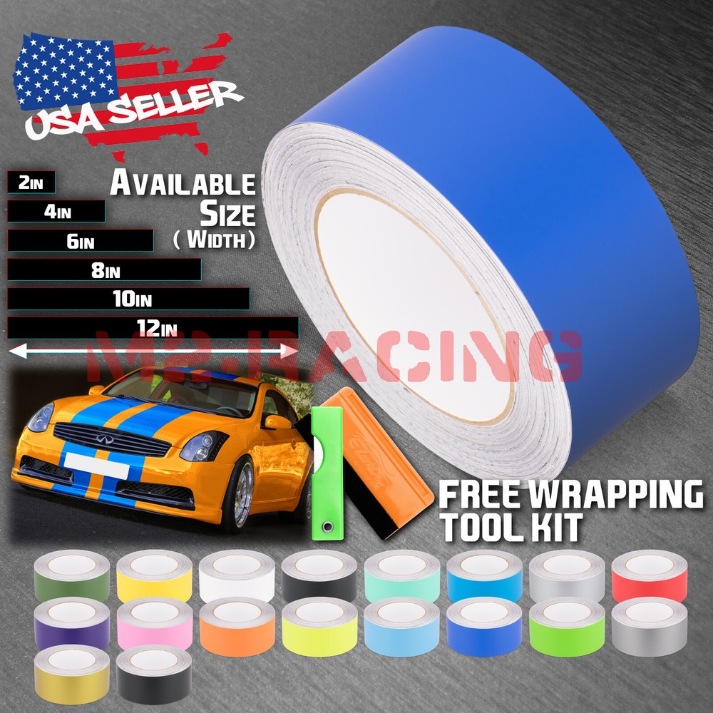 Matte Color Racing Stripes Vinyl Wrap Sticker For Infiniti G35 Stripe 10FT /20FT