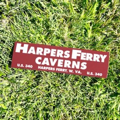 HARPERS FERRY Caverns Bumper Sticker – Tourism West Virginia Vintage Style 80s