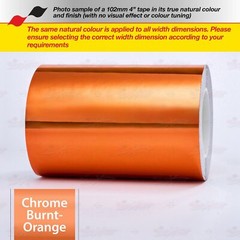 BURNT-ORANGE CHROME Roll PIN STRIPE PinStriping Line TAPE Decal Vinyl Stickers