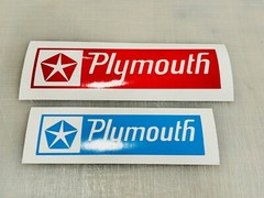 1964-94 Plymouth Vinyl Decal Many Sizes & Colors Buy 2 Get 1 FREE + FREE Ship