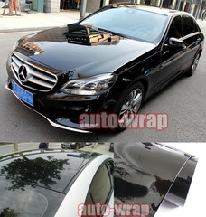 Entire Car Wrap – Hot Glossy Mirror Paint Vinyl Film Sticker Black 50FT X 5FT AC