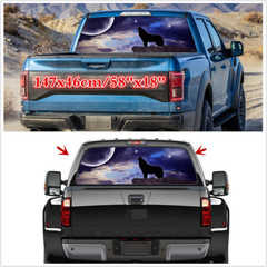 Car Rear Window Windshield Sticker Wolf Graphic Decal Vinyl Trim Auto Decoration