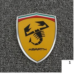 3D Metal Scorpio ABARTH Emblem Sticker Car Body Rear Trunk Badge for Fiat