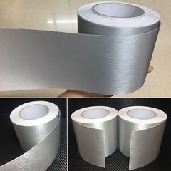 Stretchable Silver Car House Metal Matte 3D Brushed Vinyl Wrap Sticker Tape – AB