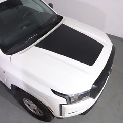 Black Front Exterior Hood Trim Sticker Decal For Nissan Frontier 2022-2025 US