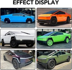 For Tesla Cybertruck 2025 PreCut Full Body Color PPF Wrap Matte Black (PET Film)