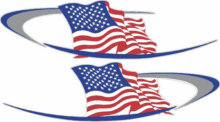Coachmen RV Flag decal Graphic 2 Both sides Left/Right 38″ X 10.5″