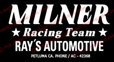 American Graffiti John Milner “Milner’s Racing Team” 32 Ford decal