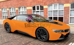 Premium Ultra Matte Flat Flame Orange Auto Vinyl Wrap Sticker Decal Sheet Film
