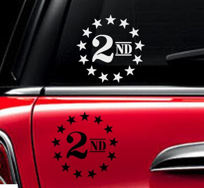 2A second ammendment Decal Vinyl Car Window Sticker ANY SIZE