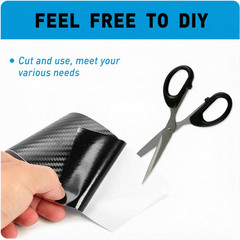 Car Carbon Fiber Vinyl Film Sticker Door Sill Scuff Anti Scratch Tape Protection