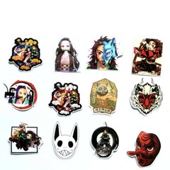50 Pcs Demon Slayer Kimetsu no Yaiba Stickers Skateboard/Luggage/Laptop Decal