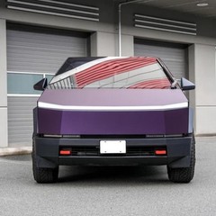 Cybertruck PreCut PPF Paint Protection Film Wrap Change Matte Midnight Purple