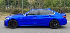 84″x60″ Ultra Gloss PET Liner Sapphire Blue Car Vinyl Wrap Air Release 7FT X 5FT