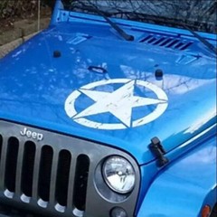 2x 20″ Distressed US Military Army Star Stickers Decal Car Truck SUV Hood Doors