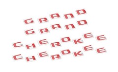 GRAND CHEROKEE Emblem Overlay Decals for 2017-2021 Jeep Grand Cherokee