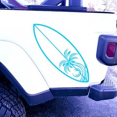 Surfboard Vinyl Decal for Vehicle Windows Laptops Any Smooth Surface design #21
