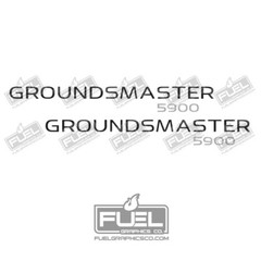 Toro Groundsmaster 5900 Premium Vinyl Decal 2-Pack – 24.75″ wide x 3″ tall