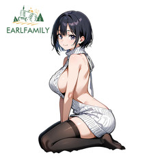 EARLFAMILY 5.1″ Hot Selling Beautiful Waifu Wall Sticker Creative Vinly Decal