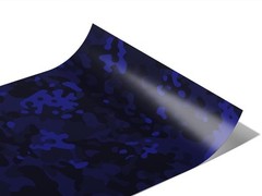 Rwraps Blue Camouflage Sapphire Flecktarn Gloss Vinyl Film Wrap 59in x 6in