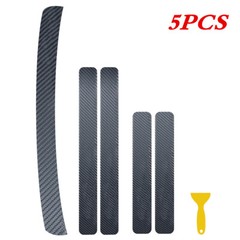 Car Door Sill Scuff Plate Cover Rear Bumper Guard Protector Trim Strip Sticker