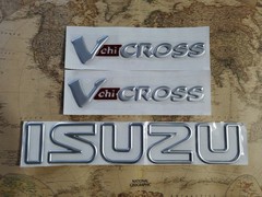 ♦ISUZU VehiCROSS♦ 3D Decal/Emblem♦1997-2001♦ Side (left ＆ right)+Rear Set price♦