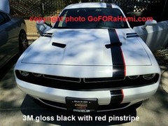 FITS DODGE Challenger 15 to 22 Racing Stripes 5″ + 1/2″ Vinyl Graphic 20 FEET