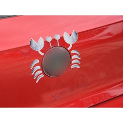 3D Crab Car Logo Stickers Auto Emblem Decal Universal Waterproof Self-Adhesive