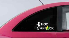 Hot as F*CK – Funny – JDM – Leaf Wakaba – decals / stickers FREE SHIPPING