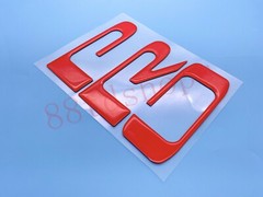 Red Black TAILGATE LETTER INSERTS DOMED Fit 2022 AND UP TOYOTA TUNDRA TRD PRO