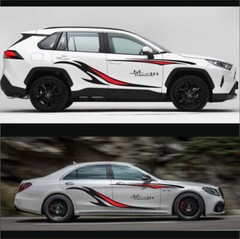 Stickers Stripes Sports Graphics Vinyl Decals Body Two Side Decor For Car Truck