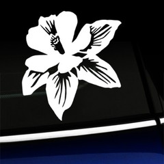 Columbine Flower – Sticker Decal – You choose color!