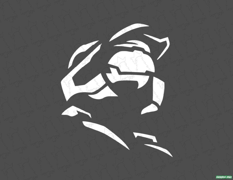 Master Chief Spartan 117 Halo Mjolnir Armor – 5 Inch – Gamer Decal Sticker