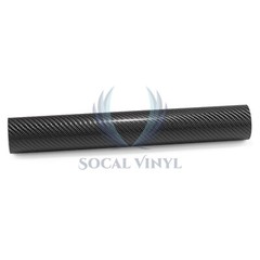 4D Carbon Fiber Black Semi Glossy Vinyl Wrap Decal Sheet Bubble Free Sheet Film