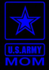 Army mom decal choose color military proud parent armed forces hero usa america