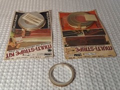 Vintage TrimBrite Multi-Stripe Pinstripe Kit Bu Gold Original Package Lot of 2