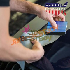 3M Blue Plastic Felt Edge Squeegee Car Vinyl Wrap Application Tool Scraper Decal