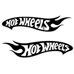 1 Right and 1 Left Hotwheels Decals 10″